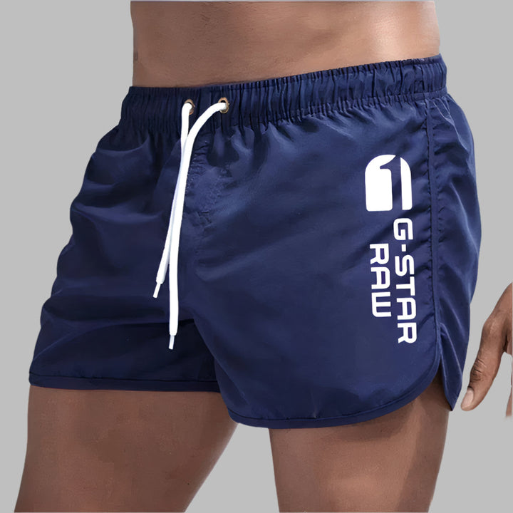 "Maillot de bain homme séchage rapide vert coupe régulière plage piscine"