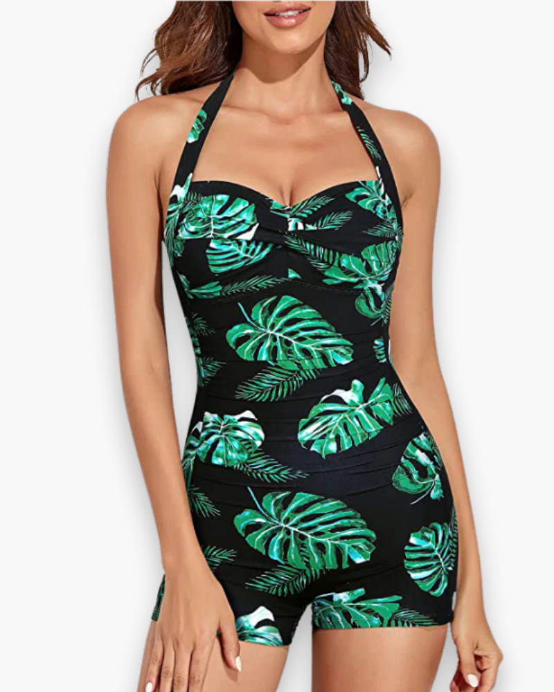"Maillot de bain une pièce femme élégant, coupe moderne, couleur vive, tissu résistant, parfait pour plage et piscine."