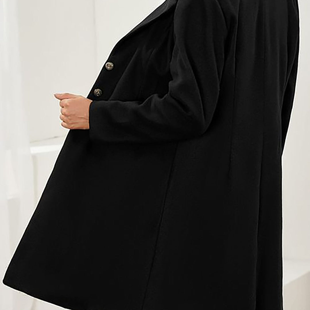 "Manteau en laine pour femmes, coupe raffinée, vue de face, élégant et confortable, parfait pour l'hiver"