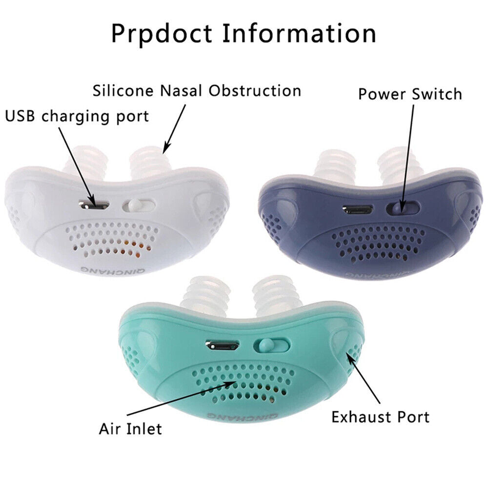 "Micro CPAP compact bleu pour apnée du sommeil, idéal pour voyages, design discret et facile à utiliser pour un sommeil paisi