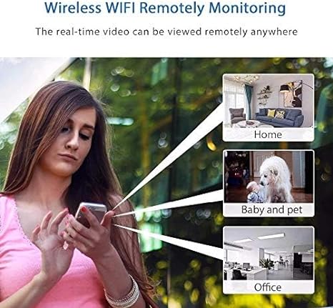 "Mini caméra de sécurité WiFi 1080P compacte aux contours discrets, dotée de vidéos HD claires pour intérieur/extérieur."
