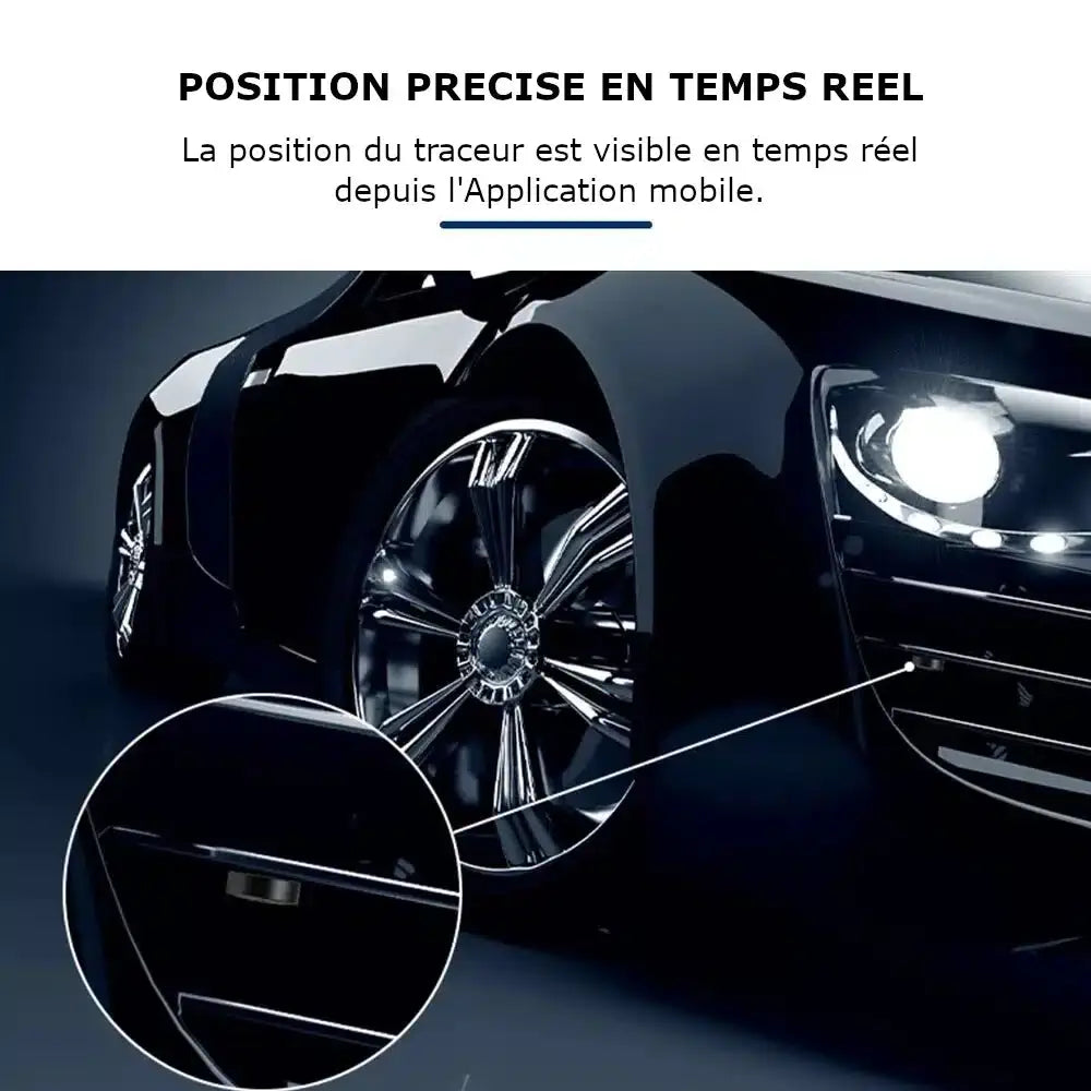 "Mini traqueur GPS magnétique compact, discret, fixation magnétique, localisation en temps réel, pour sécurité optimale."