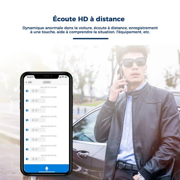"Mini traqueur GPS magnétique compact, discret, fixation magnétique, localisation en temps réel, pour sécurité optimale."
