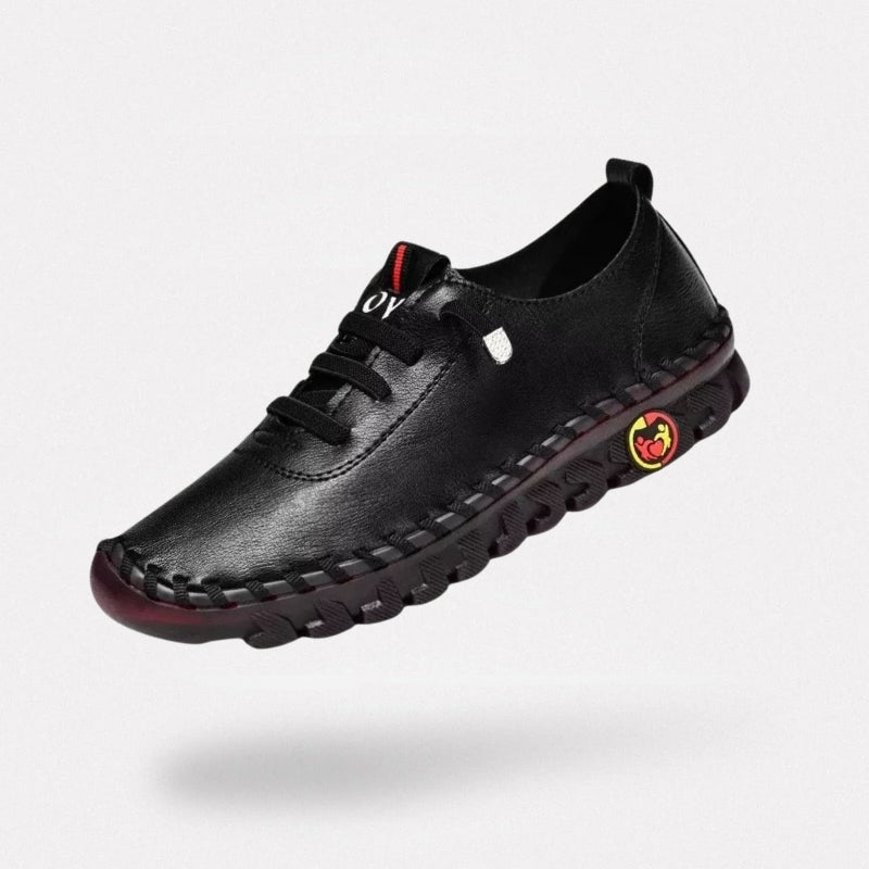 "Mocassins orthopédiques pour femmes, couleur beige, design élégant et moderne offrant confort et soutien optimal."