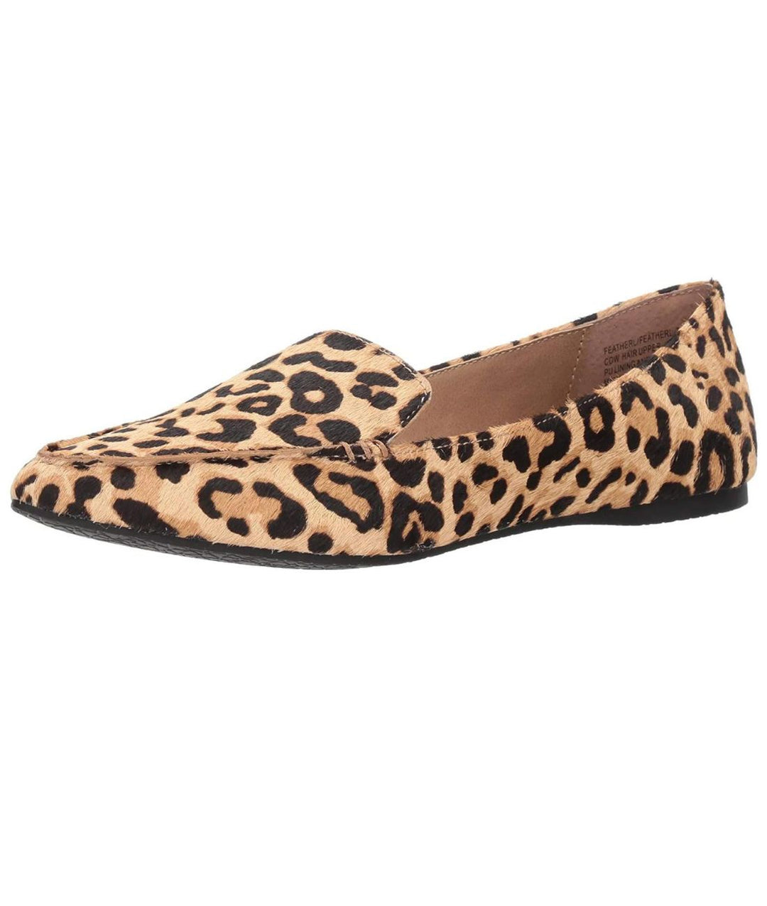 "Mocassins pointus en velours léopard pour femmes, élégants et audacieux, motif animalier, semelle caoutchouc souple."