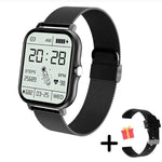 Noir avec bracelet de montre supplémentaire GRATUIT