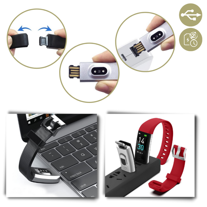 "Montre intelligente seniors, affichage LED clair, ergonomique, suivi santé avancé, rouge, accessoire pour homme"