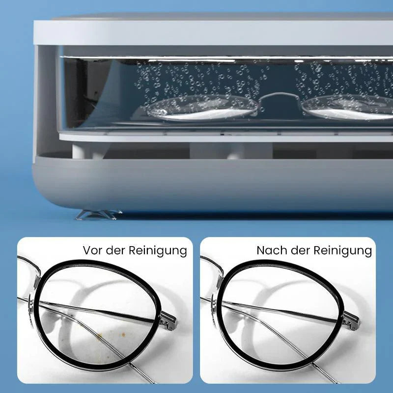 Nettoyeur à ultrasons moderne nettoyant bijoux, lunettes, montres avec précision et douceur, sans rayures ni produits chimiqu