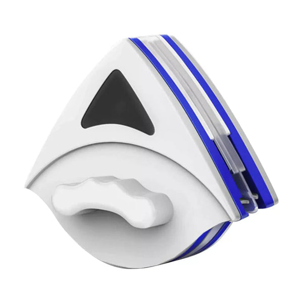 Nettoyeur de vitres double face innovant avec design moderne, aimant puissant, et prise ergonomique pour nettoyage efficace.