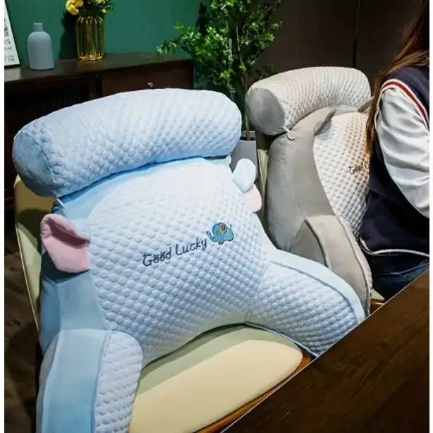 Oreiller ergonomique Cocoon en forme de Husky, mousse mémoire de forme, confort optimal pour dos, épaule et cou.