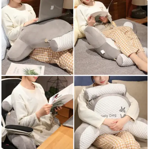 Oreiller ergonomique Cocoon en forme de Husky, mousse mémoire de forme, confort optimal pour dos, épaule et cou.