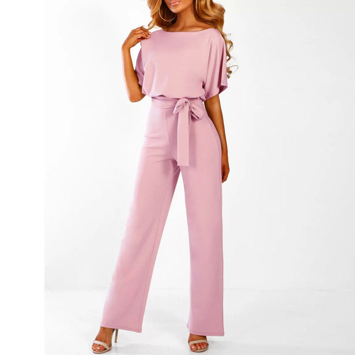 "Pantalon ample taille haute beige pour femmes, élégant et confortable"