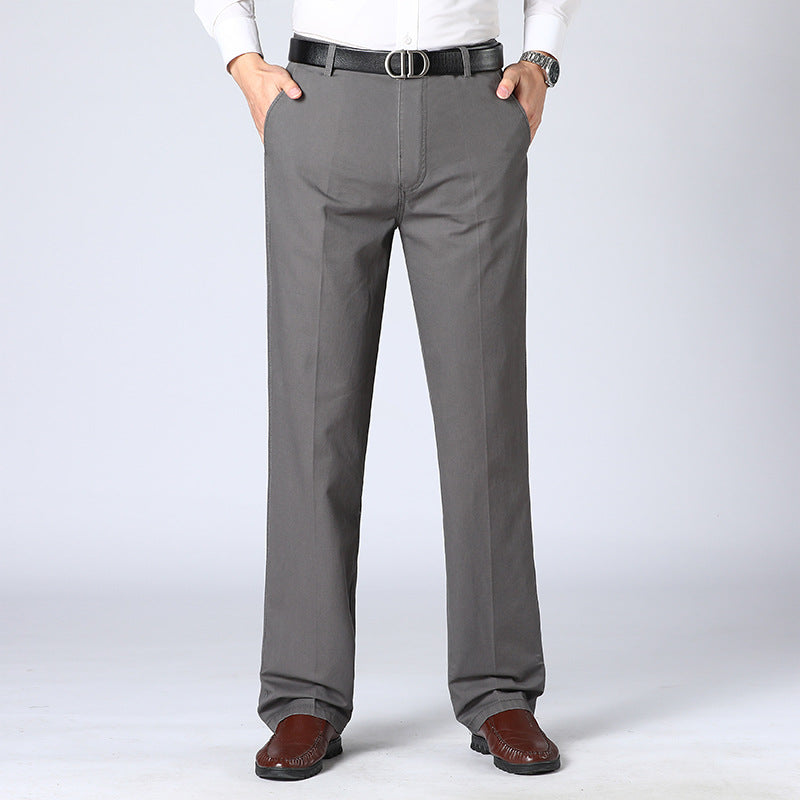 "Pantalon de costume décontracté homme, bleu foncé, coupe moderne, confort quotidien, tendance élégante."