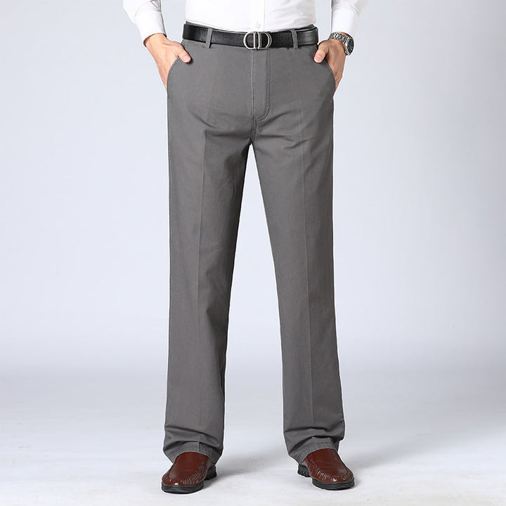 "Pantalon de costume décontracté homme, bleu foncé, coupe moderne, confort quotidien, tendance élégante."