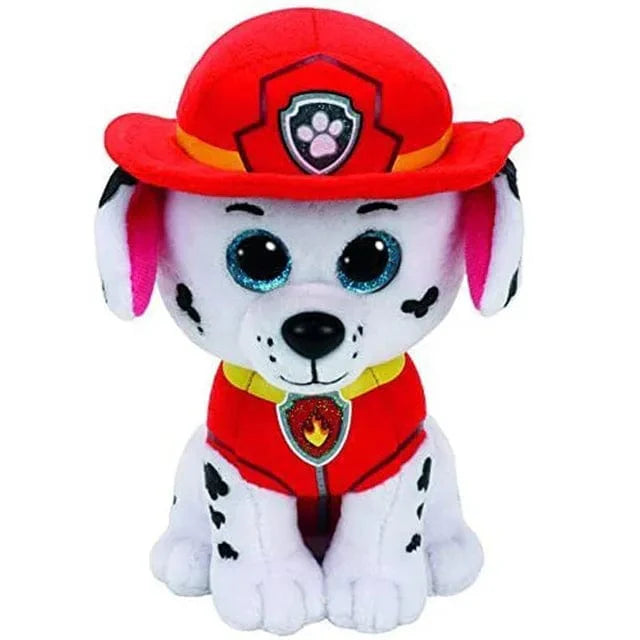 Peluche douce Pat Patrouille, héros préféré des enfants, idéale pour câlins et jeu imaginatif, couleur vive, détails soignés.
