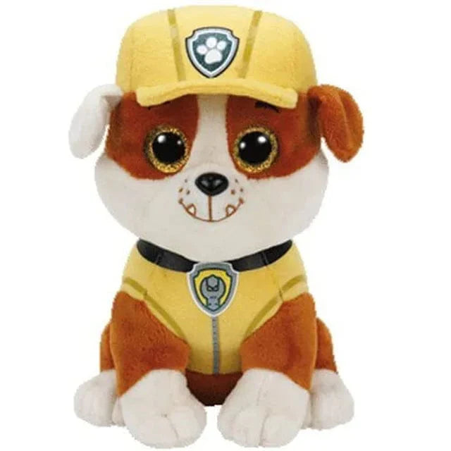Peluche douce Pat Patrouille, héros préféré des enfants, idéale pour câlins et jeu imaginatif, couleur vive, détails soignés.