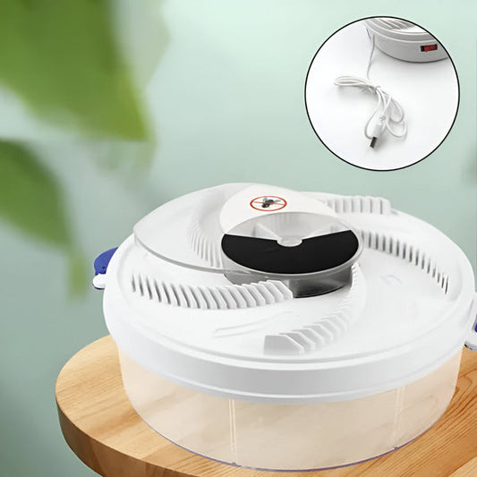 Piège à mouches réutilisable, design innovant, non toxique, intérieur, efficace, hygiénique, écologique, alimentation USB.