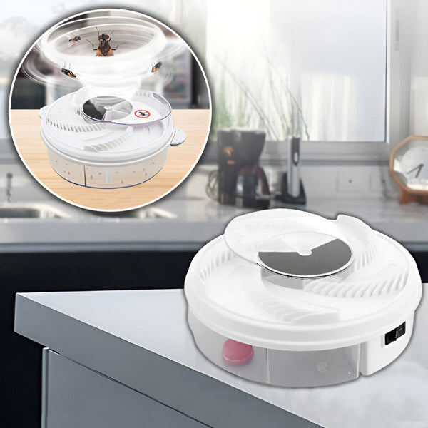 Piège à mouches réutilisable, design innovant, non toxique, intérieur, efficace, hygiénique, écologique, alimentation USB.