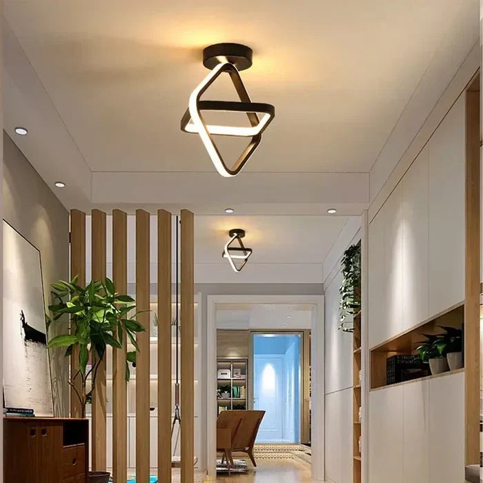 "Plafonnier LED moderne rond blanc, design épuré, éclairage écoénergétique idéal pour décoration contemporaine."