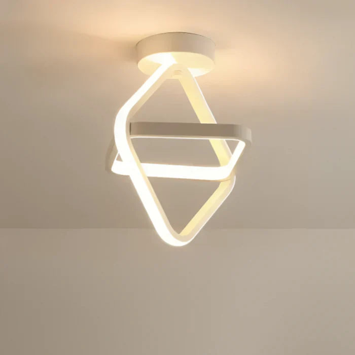 "Plafonnier LED moderne rond blanc, design épuré, éclairage écoénergétique idéal pour décoration contemporaine."