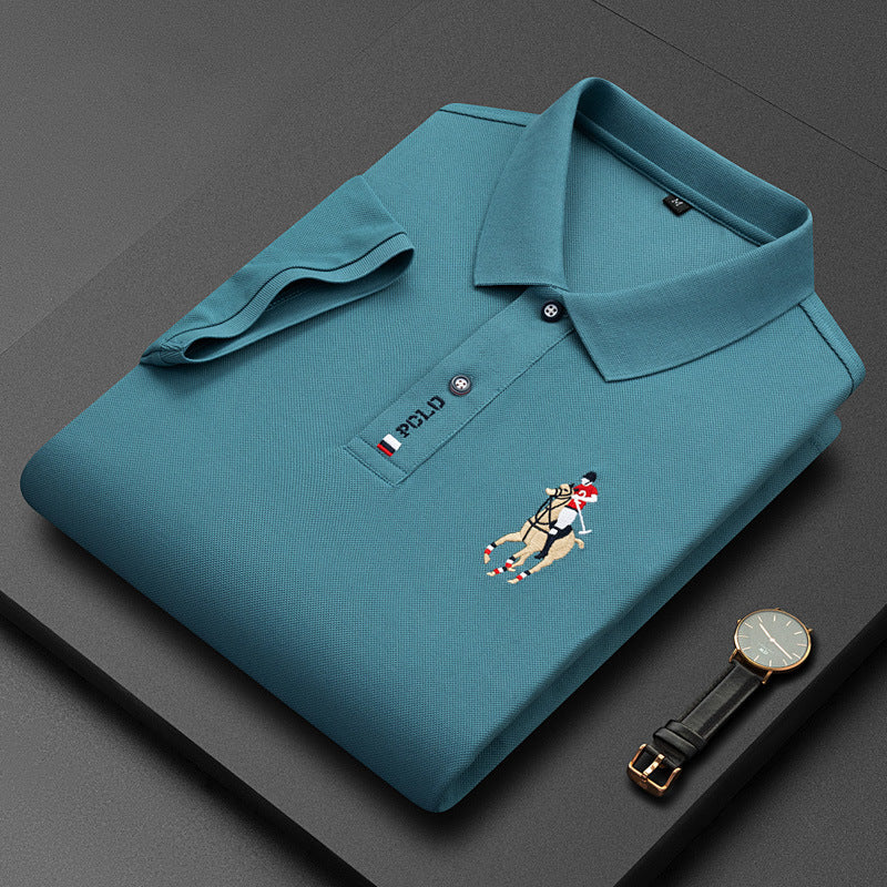 "Polo Arie décontracté pour homme, tissu doux, coupe ajustée, parfait travail ou sorties, style chic et confortable."
