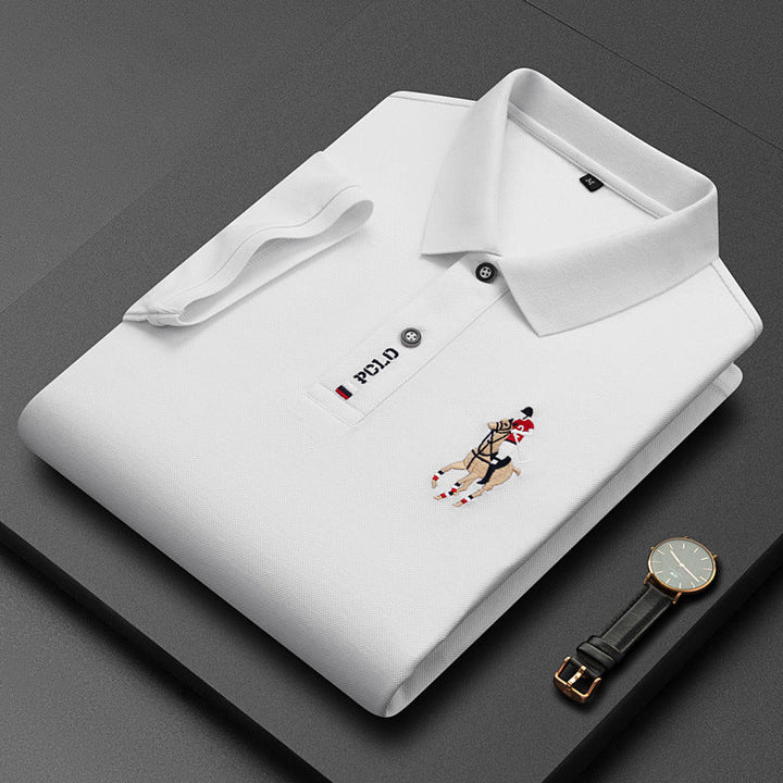 "Polo Arie décontracté pour homme, tissu doux, coupe ajustée, parfait travail ou sorties, style chic et confortable."