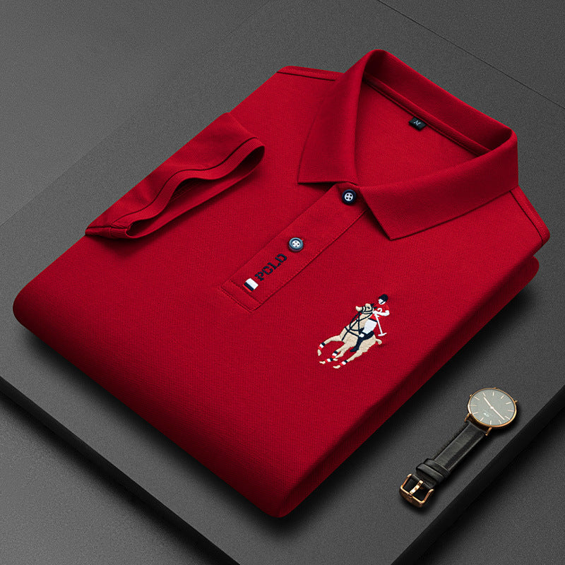 "Polo Arie décontracté pour homme, tissu doux, coupe ajustée, parfait travail ou sorties, style chic et confortable."