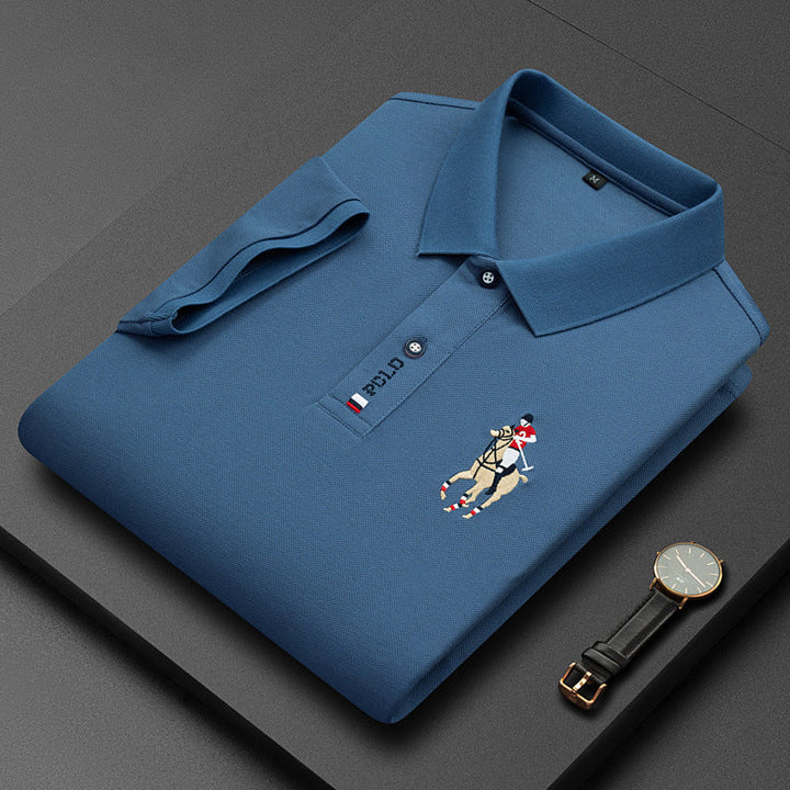 "Polo Arie décontracté pour homme, tissu doux, coupe ajustée, parfait travail ou sorties, style chic et confortable."