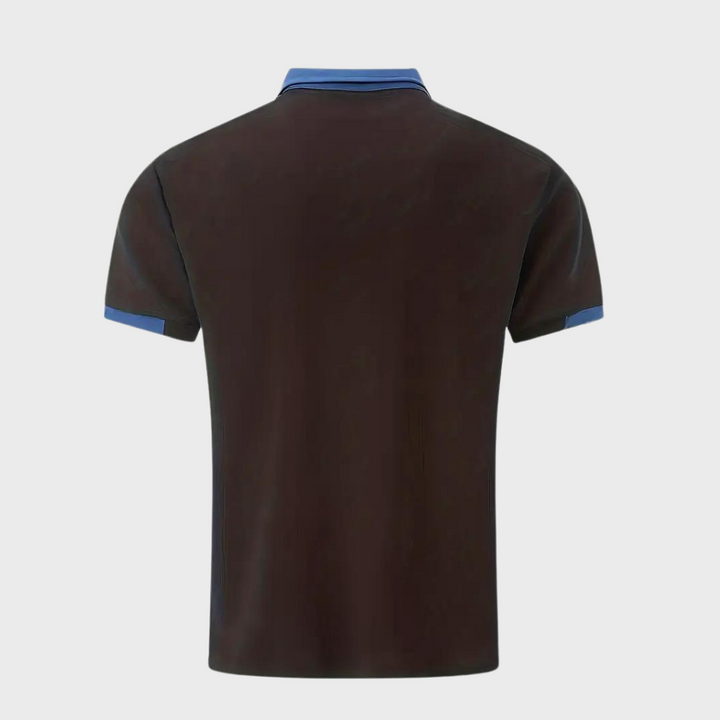 "Polo élégant pour hommes, noir, coupe moderne, tissu respirant, parfait pour style décontracté et formel, confort optimal."