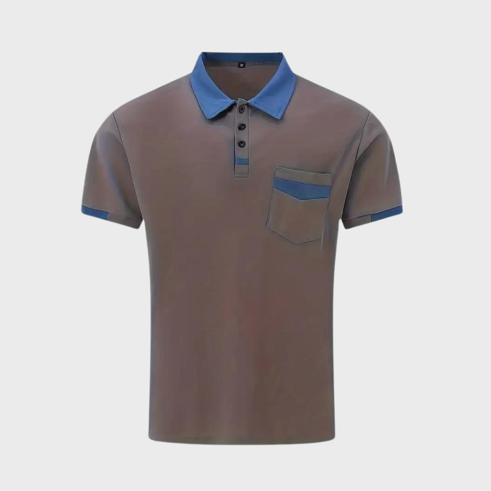 "Polo élégant pour hommes, noir, coupe moderne, tissu respirant, parfait pour style décontracté et formel, confort optimal."