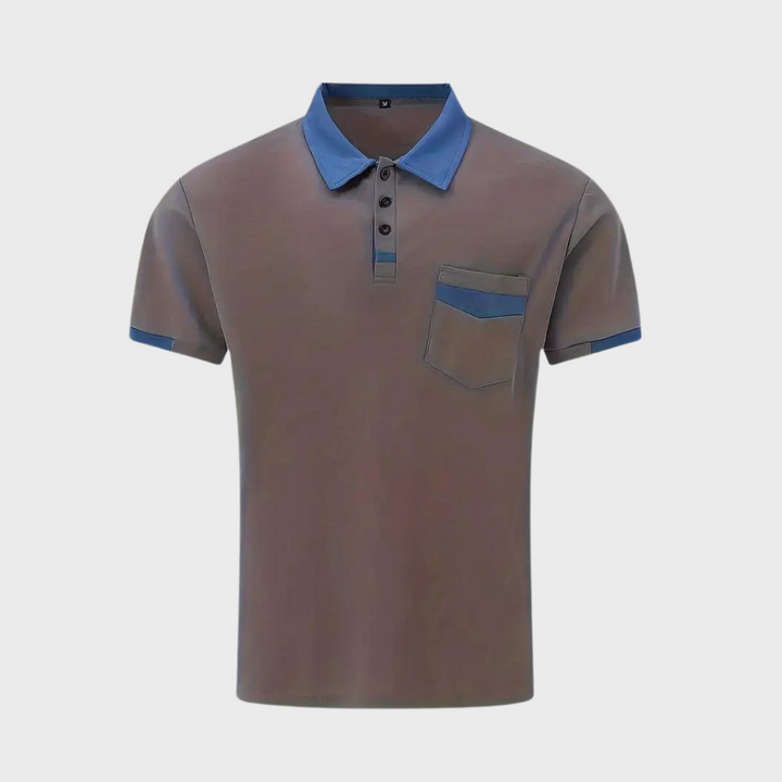 "Polo élégant pour hommes, noir, coupe moderne, tissu respirant, parfait pour style décontracté et formel, confort optimal."