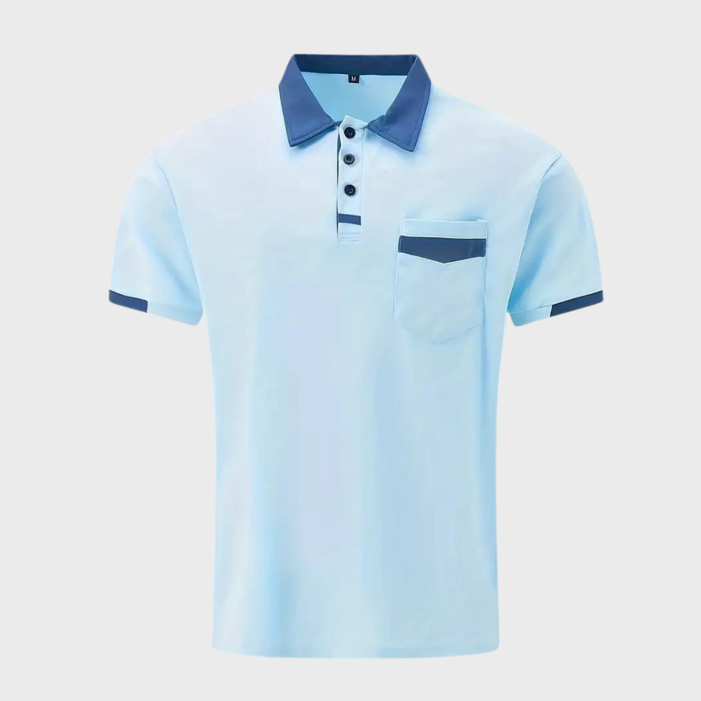 "Polo élégant pour hommes, noir, coupe moderne, tissu respirant, parfait pour style décontracté et formel, confort optimal."