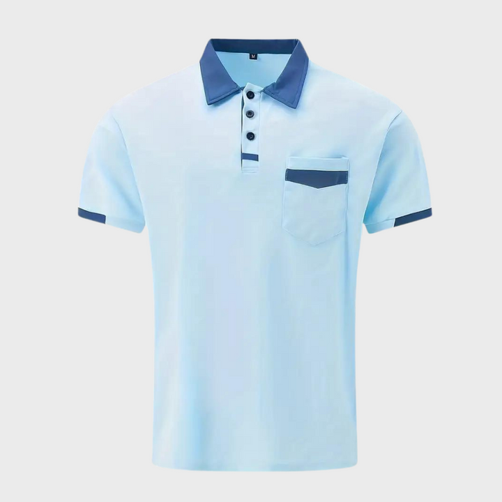 "Polo élégant pour hommes, noir, coupe moderne, tissu respirant, parfait pour style décontracté et formel, confort optimal."