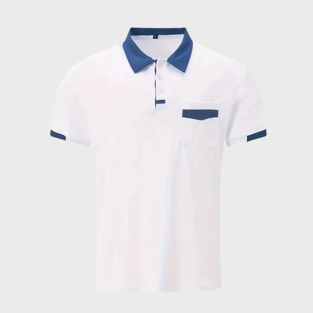 "Polo élégant pour hommes, noir, coupe moderne, tissu respirant, parfait pour style décontracté et formel, confort optimal."