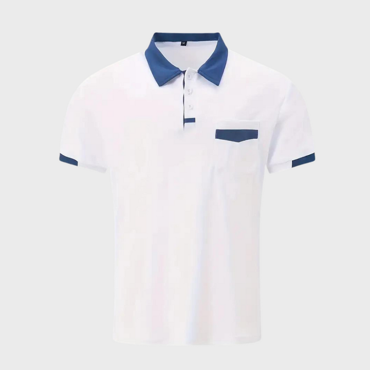 "Polo élégant pour hommes, noir, coupe moderne, tissu respirant, parfait pour style décontracté et formel, confort optimal."