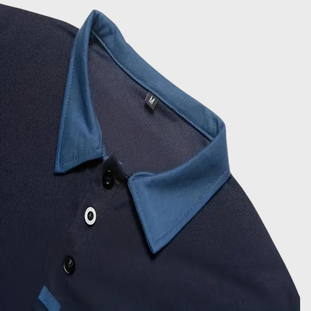 "Polo élégant pour hommes, noir, coupe moderne, tissu respirant, parfait pour style décontracté et formel, confort optimal."