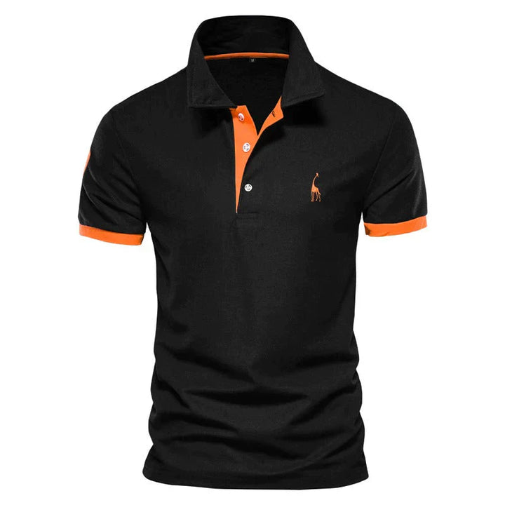"Polo homme classique, coupe ajustée, patte boutonnage élégante, tissu respirant pour confort et style intemporel."