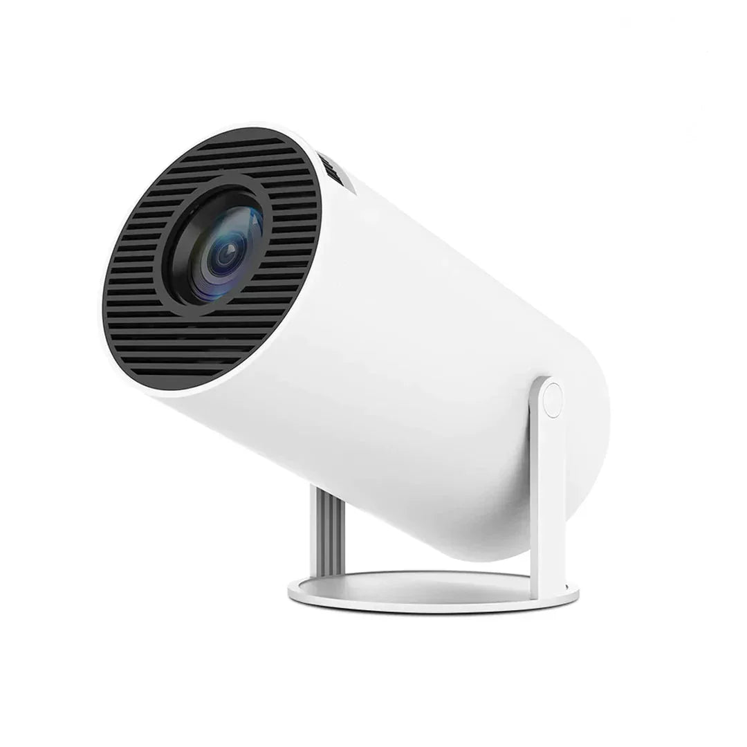 "Projecteur Ultra HD 4K design moderne, qualité d'image cristalline, idéal pour films et jeux, avec streaming intégré."