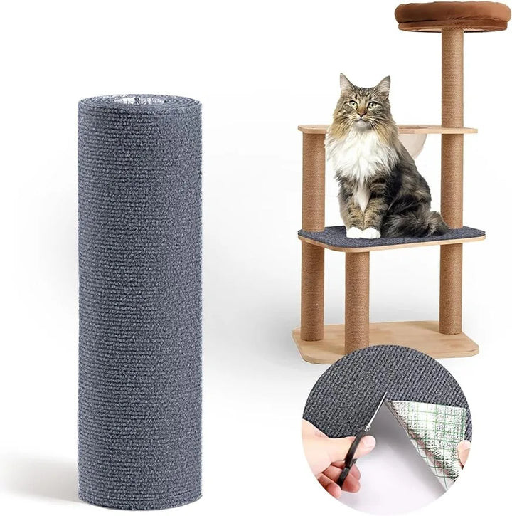Protection meubles contre griffes chats, matériau durable beige, adaptable, protège murs/sols tout en respectant les instinct