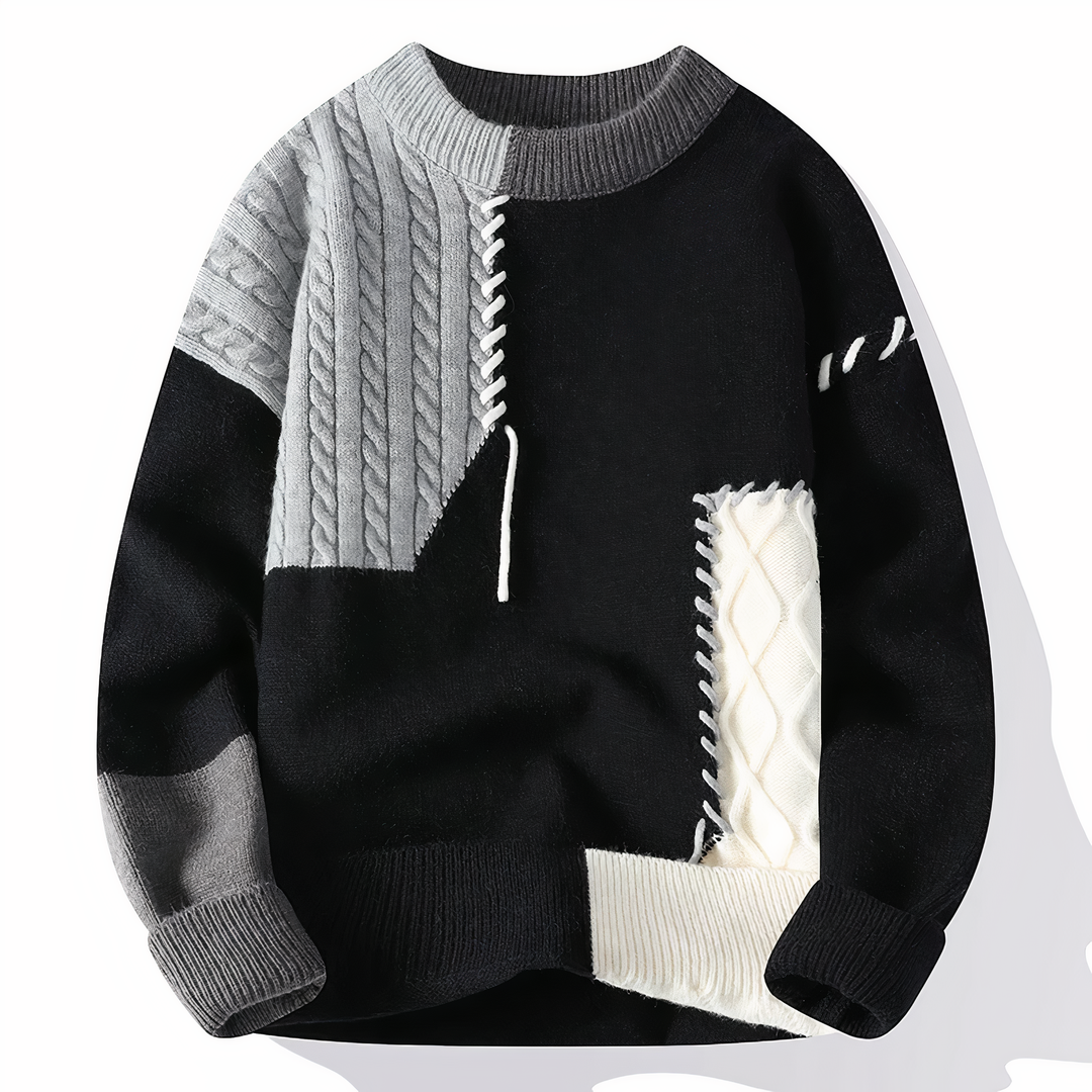 "Pull à capuche homme moderne avec zip, coutures colorées, coton léger, parfait pour style automne et confort quotidien."