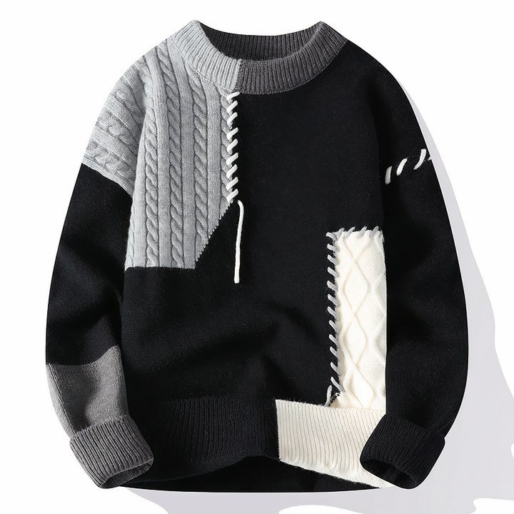 "Pull à capuche homme moderne avec zip, coutures colorées, coton léger, parfait pour style automne et confort quotidien."