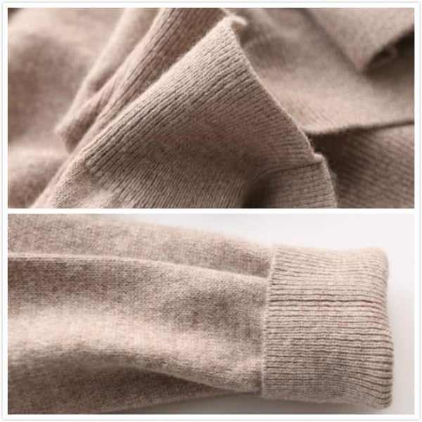 Pull en cachemire pour homme, couleur unie, texture douce, col rond, manches longues, élégance et confort haut de gamme.
