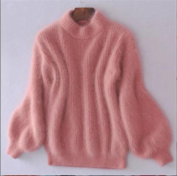 "Pull en laine tricoté lâche, confortable, ample, en couleurs variées, pour un look décontracté et élégant, pour femme."