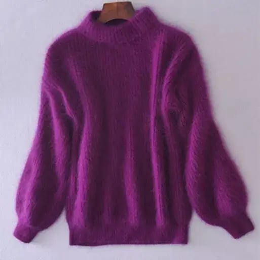 "Pull en laine tricoté lâche, confortable, ample, en couleurs variées, pour un look décontracté et élégant, pour femme."