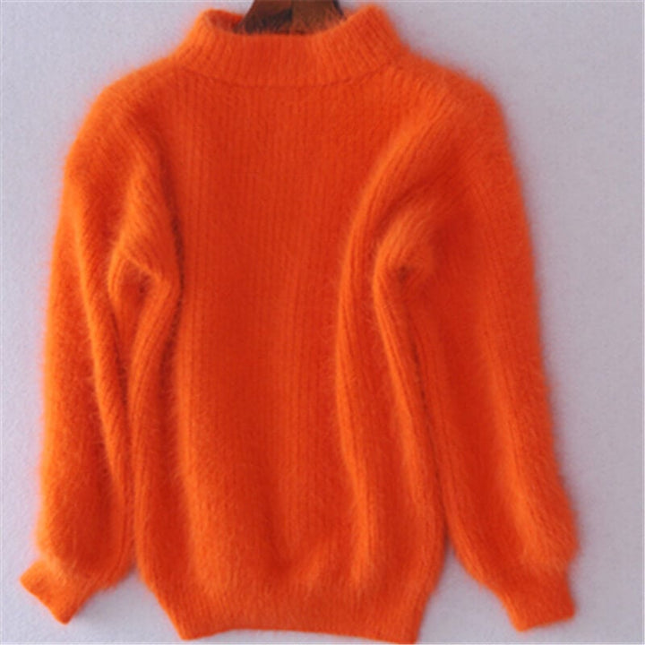 "Pull en laine tricoté lâche, confortable, ample, en couleurs variées, pour un look décontracté et élégant, pour femme."