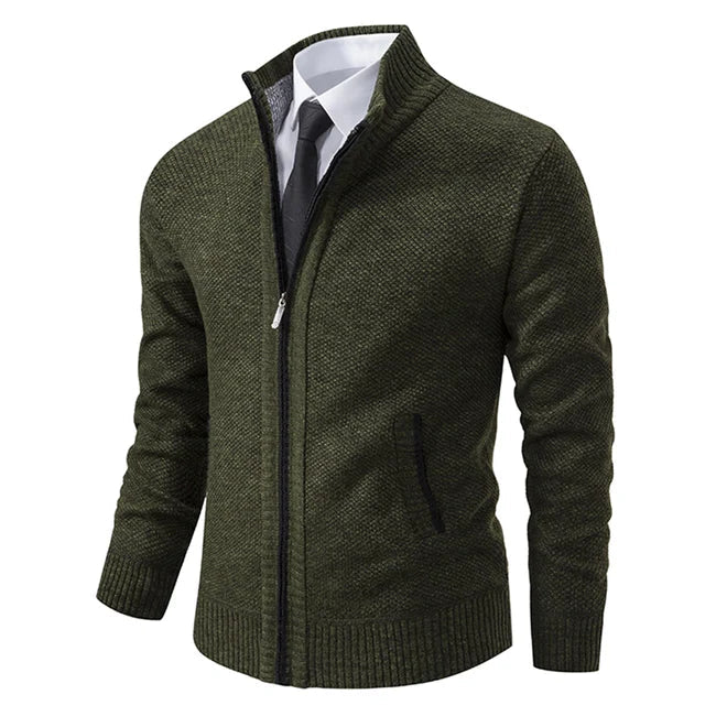 "Pull en maille uni avec col montant, élégant et chaud, pour femmes, en beige, bleu gris ou café, tailles XS à 3XL."