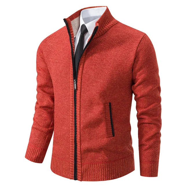 "Pull en maille uni avec col montant, élégant et chaud, pour femmes, en beige, bleu gris ou café, tailles XS à 3XL."