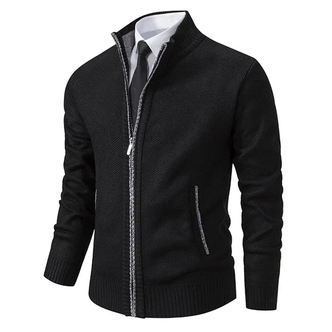 "Pull en maille uni avec col montant, élégant et chaud, pour femmes, en beige, bleu gris ou café, tailles XS à 3XL."