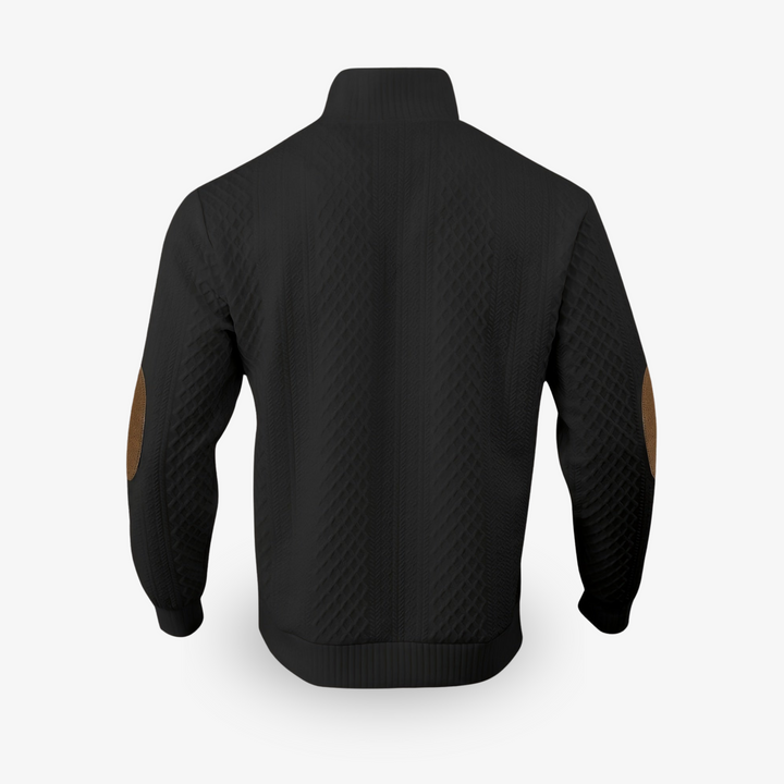 Pull homme chaud et doux en laine mérinos et cachemire, coupe élégante, couleur beige, pour style et confort hivernal.