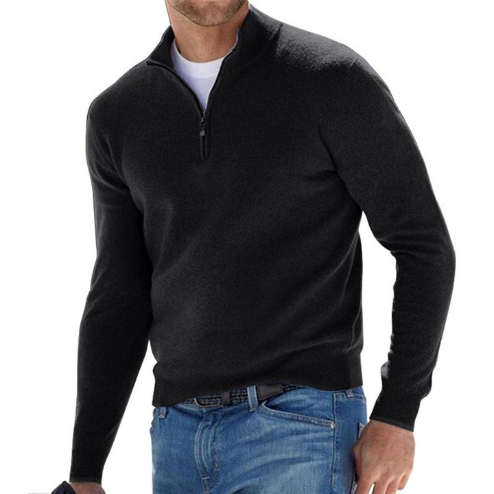 "Pull homme en laine chaude, texture douce, coupe ajustée, polyvalent, élégant, disponible en plusieurs couleurs."